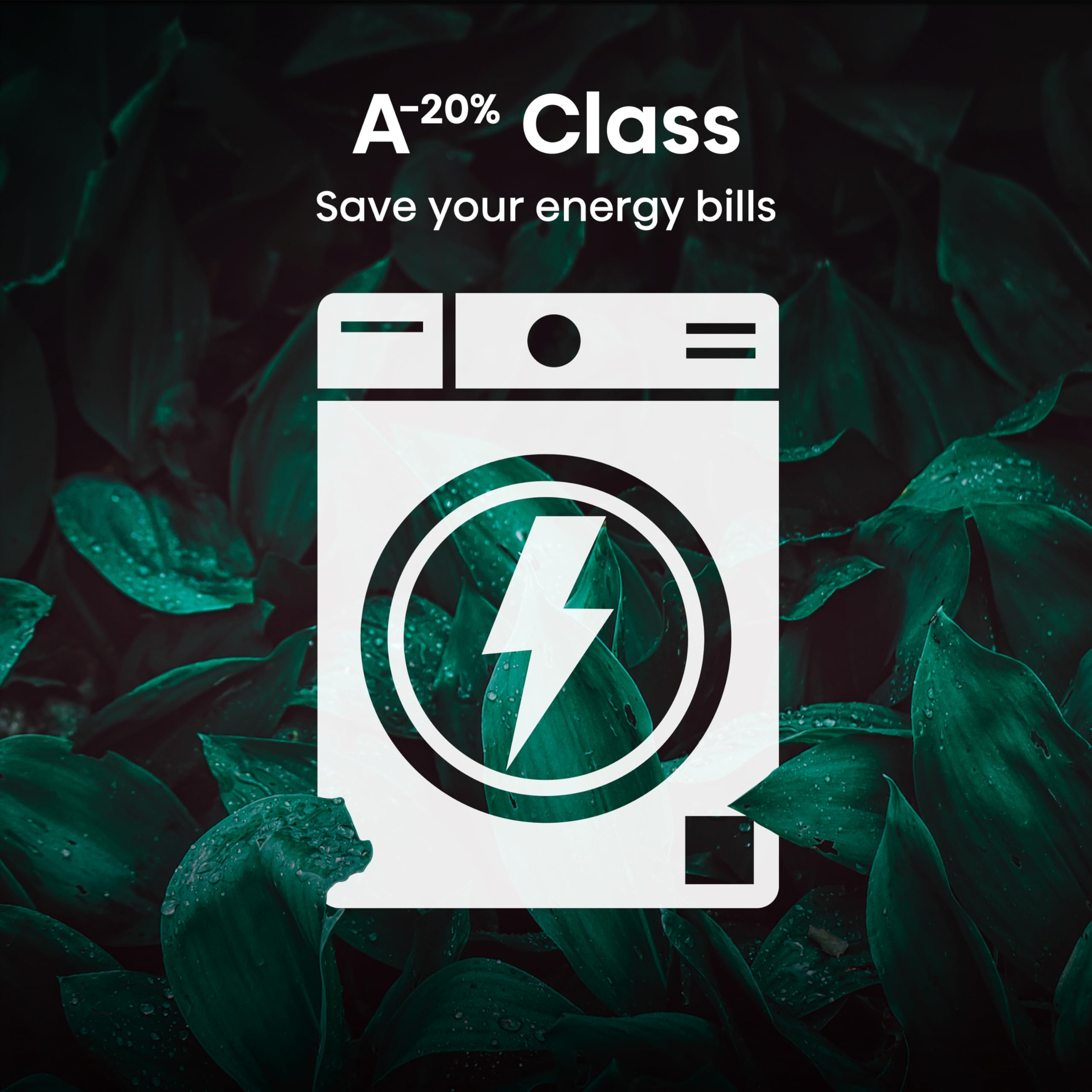 Hisense WF1Q8041BW 8KG Front Load Washing Machine – Inverter, Steam Wash, Quick Wash, 15 Programmes, 1400RPM, A Rated, White - Image 4
