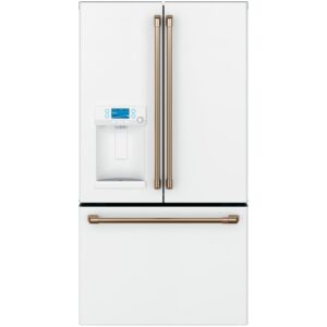 36 Inch Wide 22.2 Cu. Ft. Counter Depth French Door Refrigerator with Turbo Cool and Hot Water Dispenser
