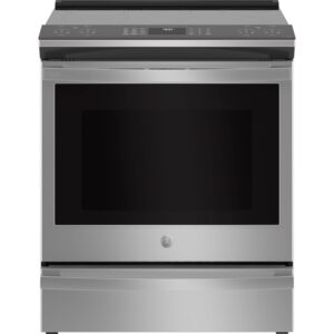 Profile 30 Inch Wide 5.3 Cu. Ft. Slide-In Electric Range with True European Convection and Wi-Fi Connectivity